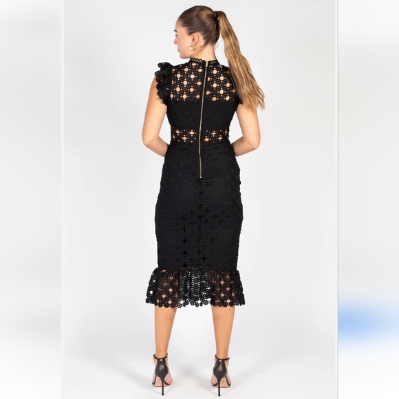 Chelsea Samantha Lace Trumpet Dress Size Small - Picture 2 of 13